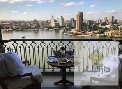 direct nile view with dollar investments hotel apartment for sale in reve du nil  maadi cairo - fully finished with AC'S + appliances