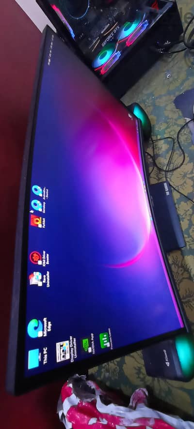 شاشه جيمينج asus tuf gaming vg24vqe 165 hz curve