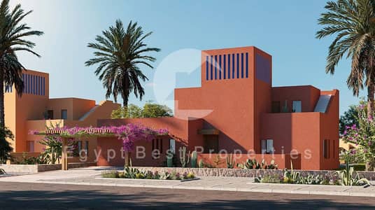 New Launch One Story Villa 3_bedrooms_Prime Location_Direct on swimmable lagoons_Over 5 Years_ Fully Finished +A. C's @SIBA_EL GOUNA