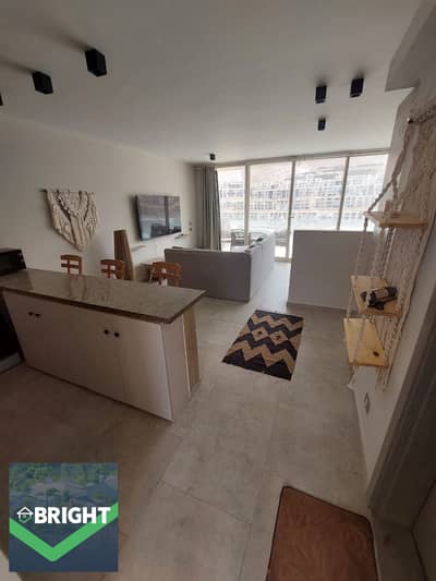 Lowest market price for a 73 sqm fully furnished studio with a stunning view, ready to move in at IL Monte Galala.