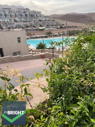 Direct lagoon-view 73 sqm studio + 40 sqm garden, fully finished, at an unbeatable price in IL Monte Galala.