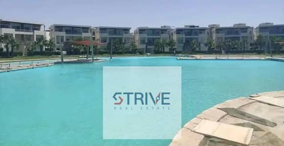 With 35% cash discount fully finished chalet with prime double View Lagoon and Sea In north coast Sidi Abdel Rahman For sale