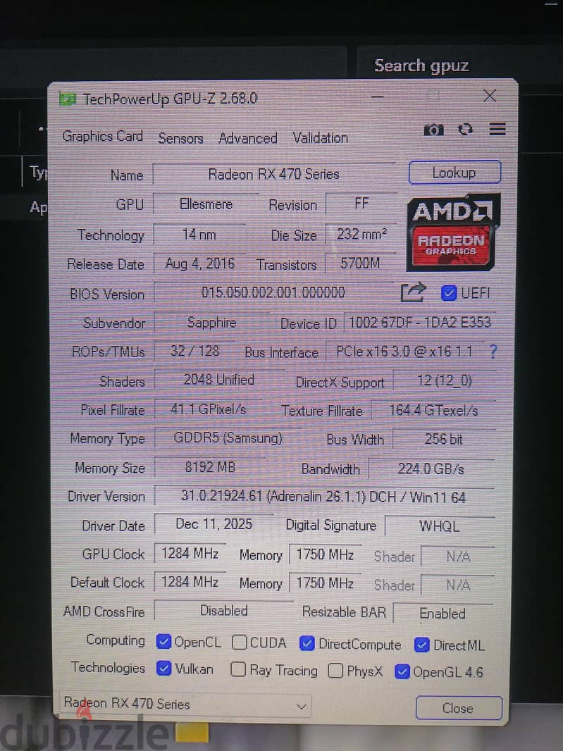 RX 470 8GB oc 2