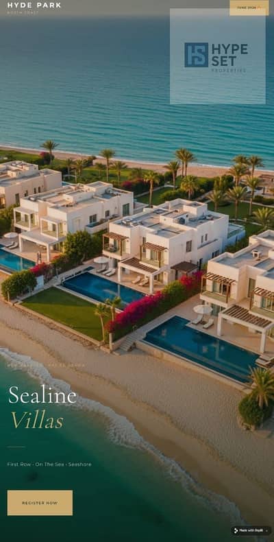 Chalet available for handover in one year a double view and finishing Flexible payment plan in the prime phase of Seashore Hyde Park Ras El Hekma