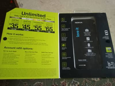 Nokia G300 5G وارد أمريكا بلمعته كالجديد  شاشه 6,5 بوصه مساحه 64 جيجا