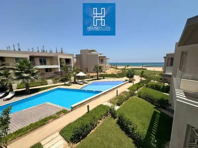 Townhouse villa resale, full sea view, finished with air conditioning, ready for immediate occupancy, for sale at the lowest price in Boho Ain Sokhna.