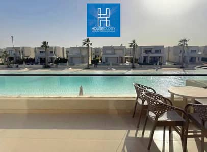 Twin house resale, first row, lagoon, Ready to move, for sale below company price in Azha Ain Sokhna