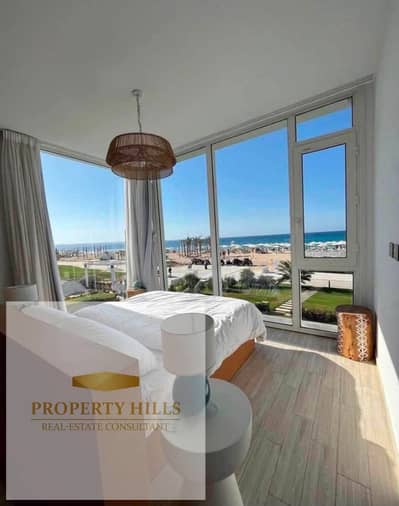 Standalon villa next to Marasi with a full sea view, fully furnished with air conditioning and kitchen in the best location in Ras Al-Hakim.