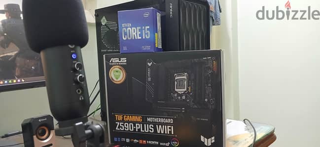 للبيع Intel core i5 10400f + Z590 + Case&power