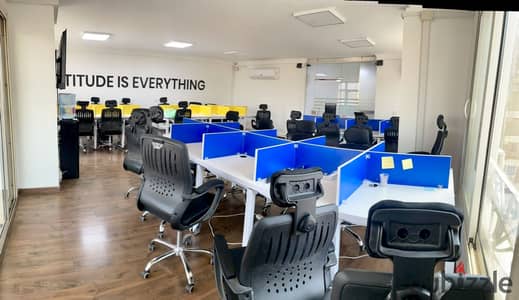 Administrative headquarters with air conditioning in Nasr City on a main street 300m licensed administrative in an administrative building