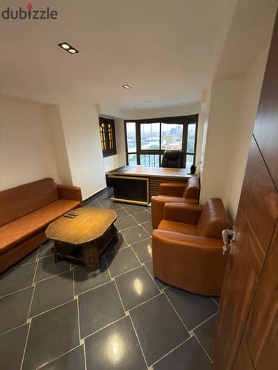 Ready-to-use administrative apartment for rent on the main Al-Bahr Al-A'zam Street, in the Pharaonic Village area.