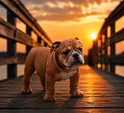 English bulldog puppy boy from Russia