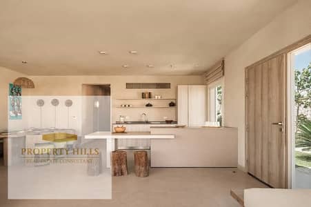 Ground floor chalet, 123 sq m, with a lagoon view, by El Abd, fully finished. Price reduced from original for quick sale.