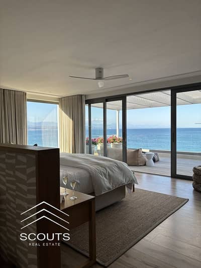 Chalet for sale, first row by the sea + fully furnished (ready for viewing) with an amazing and breathtaking sea view in the heart of the North Coast