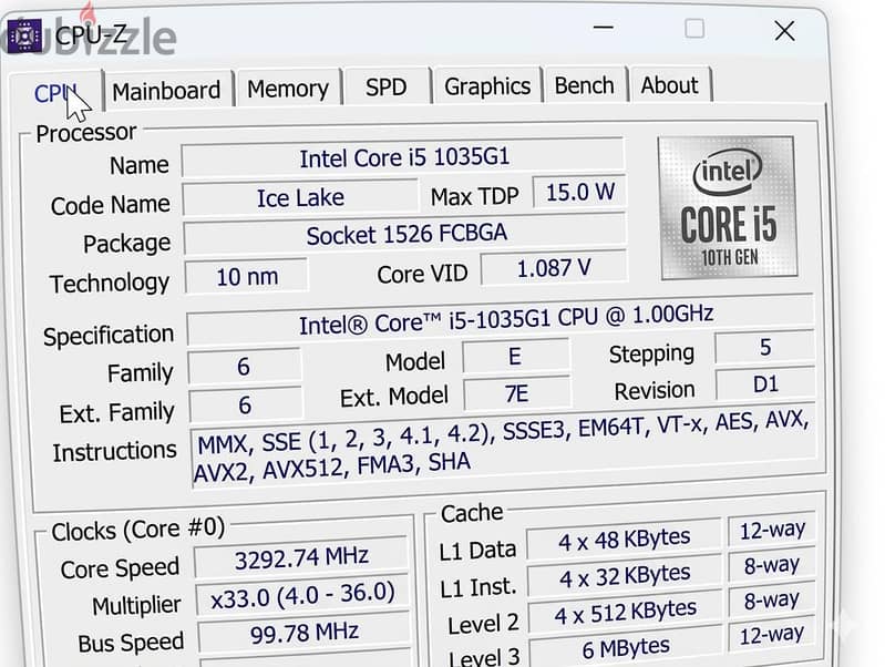 labtop acer i5 /gen 10 1