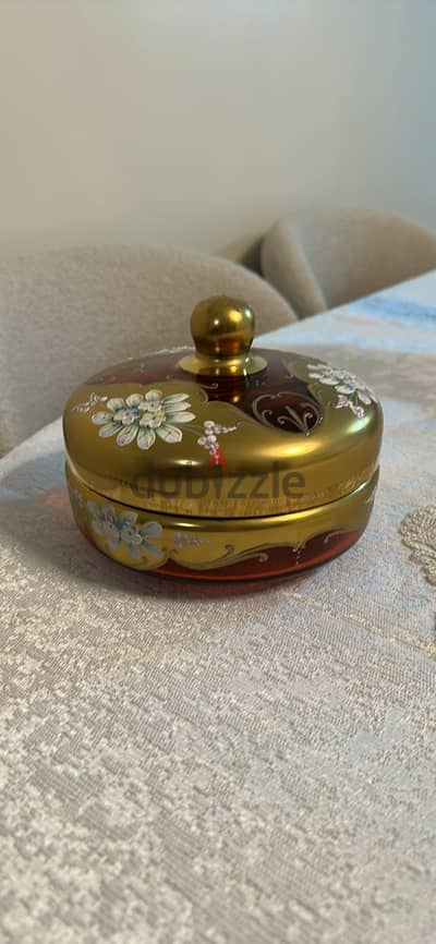 بونبونيرة زجاج بوهيمى اصلى