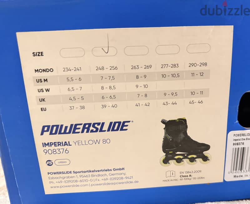 Powerslide imperial yellow 80 4