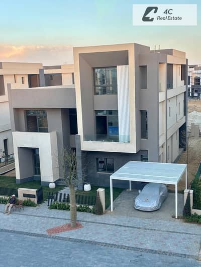 Standalone villa with down payment and installments resale below developer price lagoon and landscape view in SAADA New Cairo near Golden Square