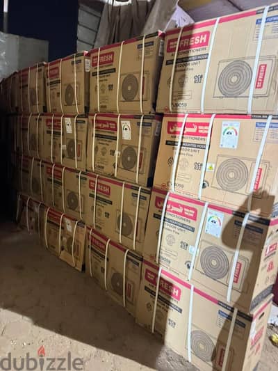 خصم كبير على تكييفات فريش واحد وربع حصان بارد ديجيتال ضمان خمس سنوات