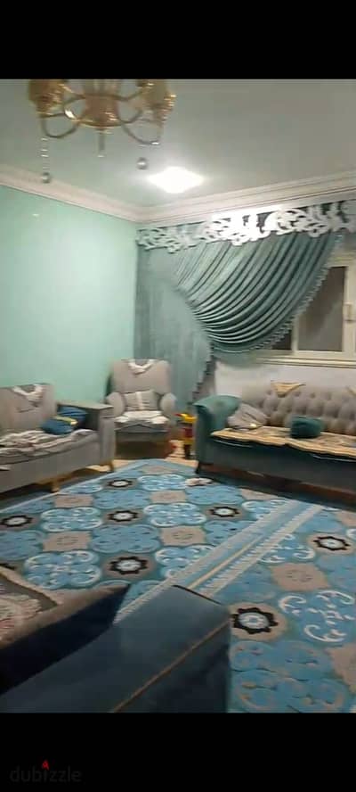A 150 m apartment for sale in Obour City, in the first neighborhood, shop 6, third floor, with a balcony