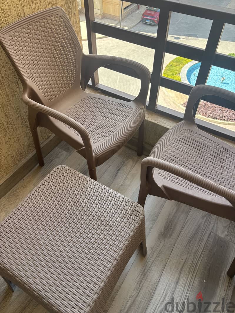 Balcony set Rattan 1