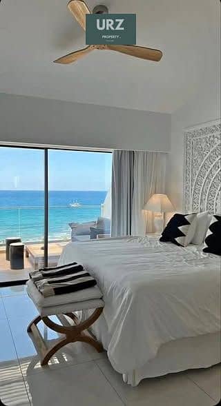 Fully finished sea-view chalet 200m from the beach 30% off, with ACs kitchen installments available near New Alamein Towers Marassi