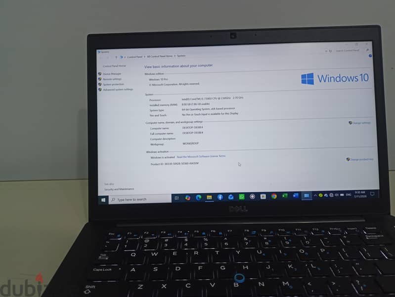 DELL latitude 7480 4