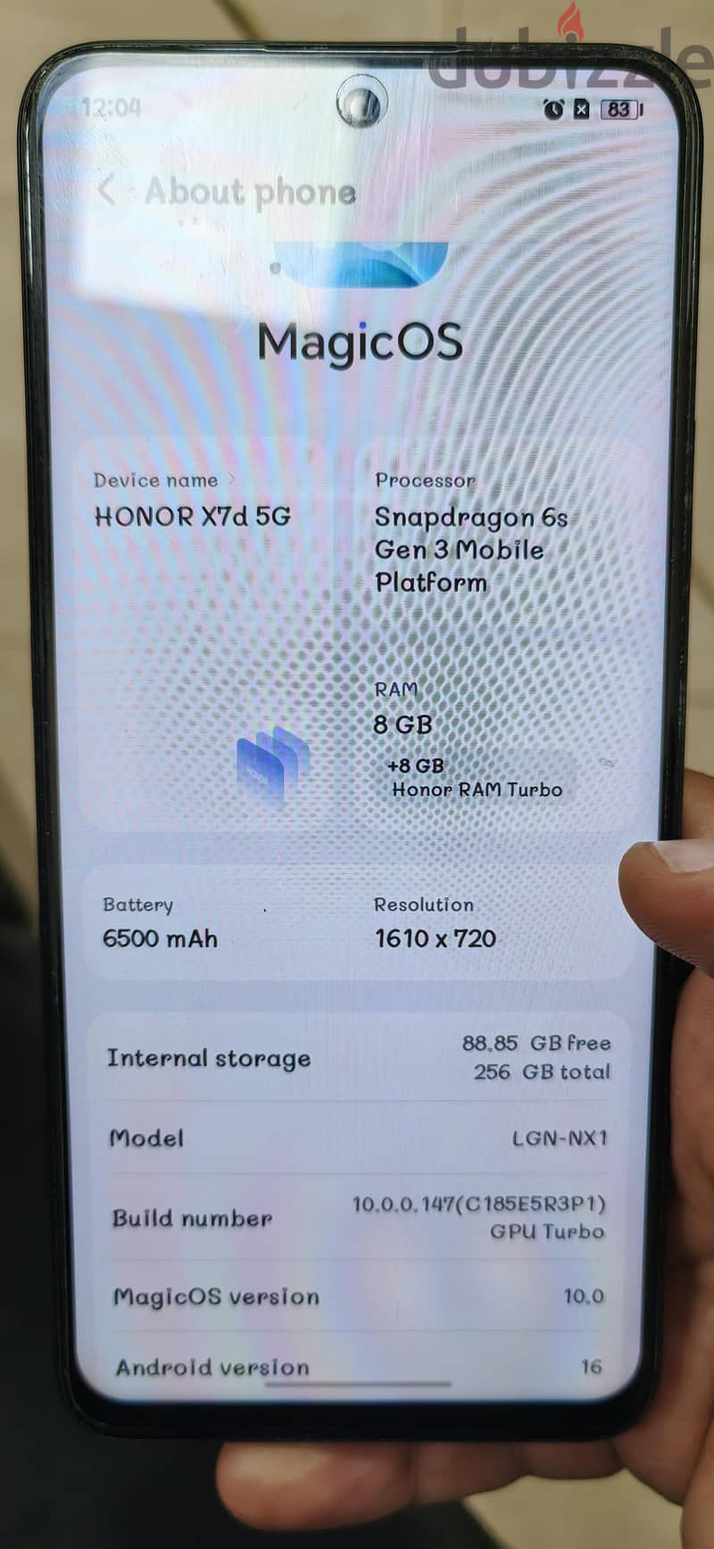 Honor X7d 5g 2