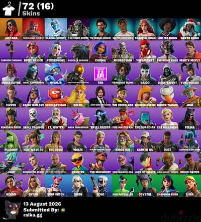 Fortnite and rocket league account