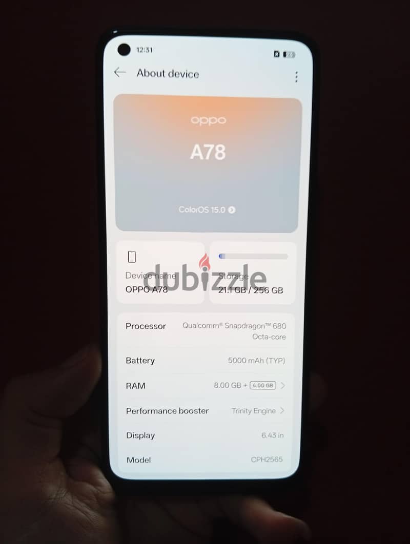 Oppo a78 256 1