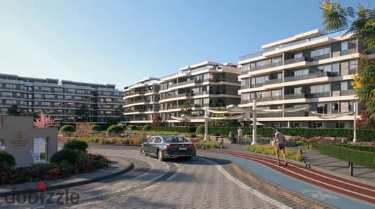 Own a 123 sqm apartment + 146 sqm garden in G West, Sheikh Zayed, 3 bedrooms, facing Al Rabwa, with 15% down payment and 5-year installments.