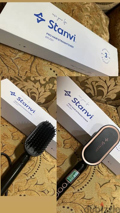Stanvi pro hair straightener brush
