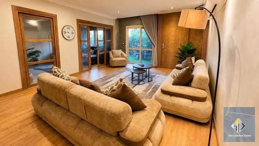 Apartment for rent, furnished like a hotel, Al-Khamail compound, ground floor with garden