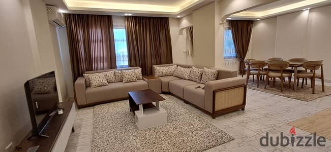 Furnished apartment for rent in Sheraton Airport, area 120 square meters