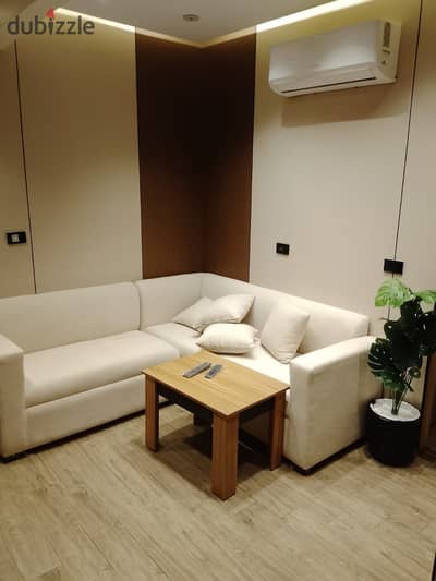 Apartment for sale furnished with a room, living room, bathroom, and kitchen in the first neighborhood, the eighth block.