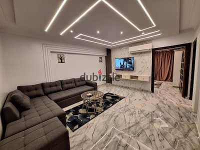 Furnished, air-conditioned hotel-style apartment next to City Stars, available for daily and monthly rent for families. Excellent location in Nasr Cit