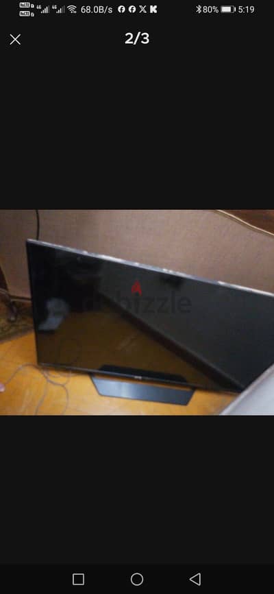 تلفزيون lg  مستعمل بحاله ممتازه ومش سمارت 55بوصه