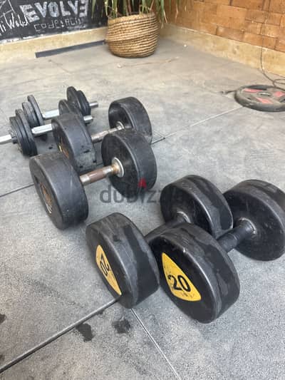 140kg dumbbells