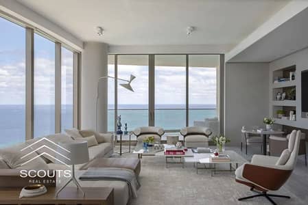Apartment for sale with 100% sea view fully finished with air conditioning in Alamein Towers North Coast near Mazarine and the Latin Quarter