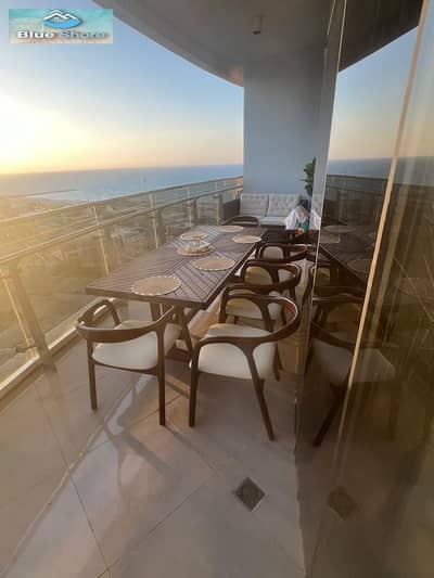 Studio apartment for rent in the North Coast, in the new Alamein Towers, with a sea and lake view, 90 sq m.