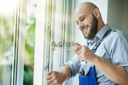 إصلاح شبابيك وابواب الألومنيوم  ( صيانة . صيانه . . صينة . . . صينه )