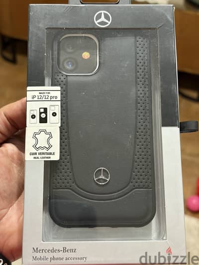 Original Mercedes-Benz Leather Case for iPhone 12 / 12 Pro - New