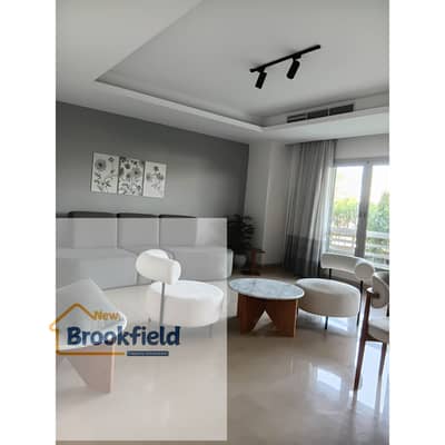 Ultra Super Lux Ground Floor Apartment with Private Garden for Rent | Kitchen & ACs | Cairo Festival City | Fifth Settlement