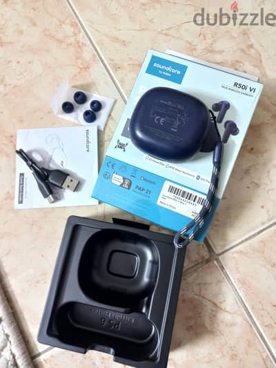 علبة سماعة soundcore R50i vi   جديدة بكل حجتها