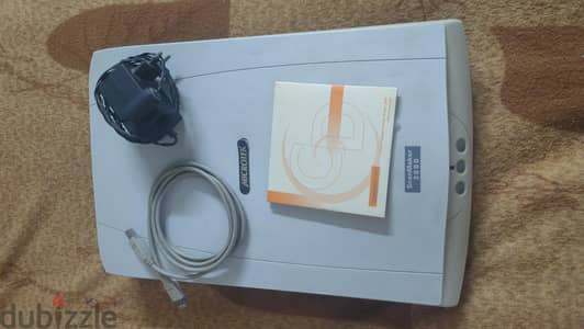 اسكانر microtek scanmaker3880 مع شاحن و اسطوانه التعريف الاصليه