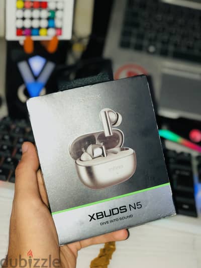 Infinix XBUDS N5 - أحدث إصدار (أوبن بوكس زيرو - لم تستخدم)