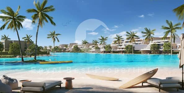 5% مقدم فقط وتمتلك شاليه 3 غرف بجاردن كبير وإطلالة بحر ولاجون في C North Ras El Hekma
