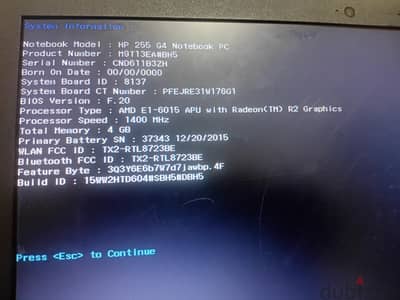 HP 255 G4 Notebook
