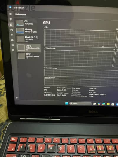 Dell Precision 7520 i7 16GB 512GB SSD Quadro M1200 4GB