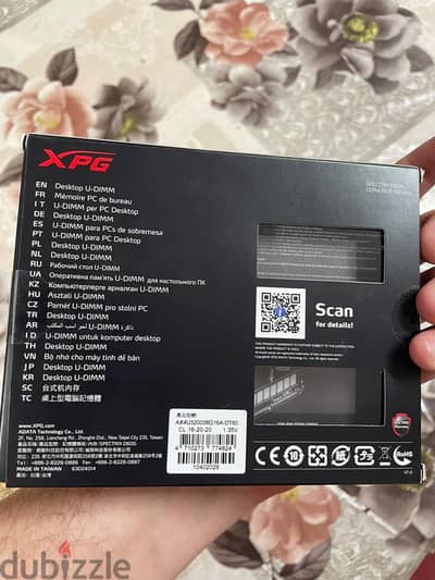 XPG Spectrix D60G RGB 16GB (2x8GB) DDR4 3200MHz – Excellent Condition